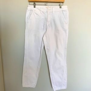Anthropologie Chino Relaxed Pant White